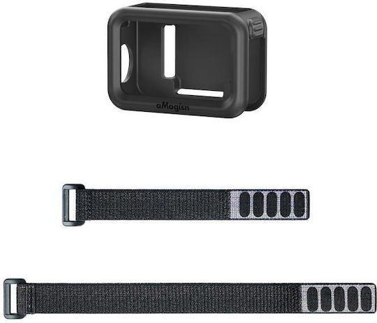 Βάση Dji Osmo Nano Vision Θήκη Σιλικόνης Amagisn Πολυλειτουργικό Λουράκι Καρπού Μαύρη