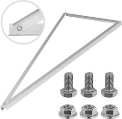 Mounting Triangle Photovoltaic Panels 15 Degree Vertical Angle + 3 M10x20mm Screws Mounting Triangle Photovoltaic Panels 15 Degree Vertical Angle + 3 M10x20mm Screws