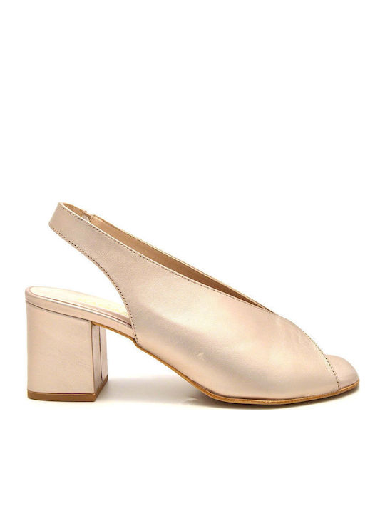 Ragazza Leather Heels Gold