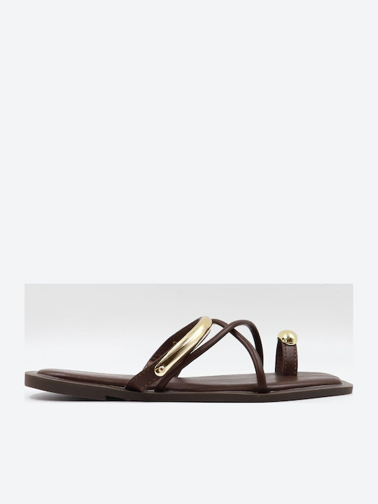 Sweetshoes Women's Flat Sandals Brown