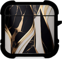 Marble Калъф в Черен цвят за Apple AirPods 1/2
