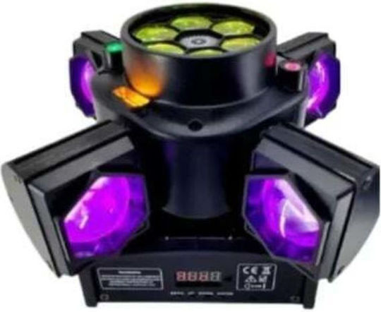 Moving Light LED RGBW Multi-Effects Robotic Head 200W Laser Strober Remote Control