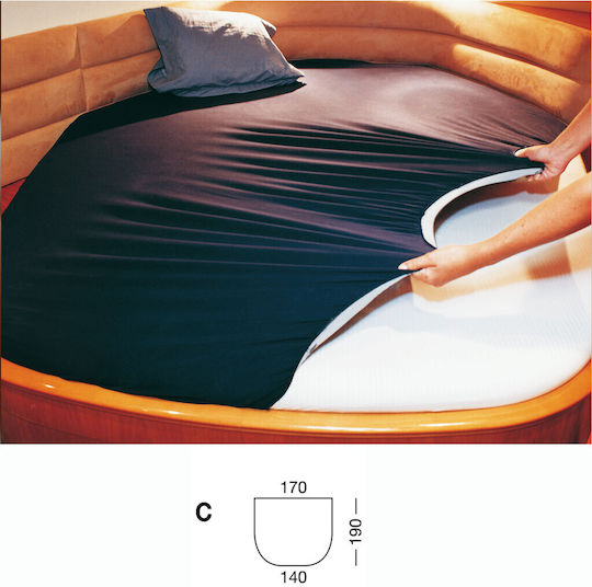 Cearceaf Elastic Mod.c Albastru 1,70x1,90cm