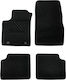 Car Mats Carpet Economy Quality Black Compatible Ford Ka 2nd Gen Model 2009-2016 4 Pieces