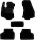 Car Mats Carpet Medium Quality Black Compatible Opel Zafira A 5-Seater Model 1999-2005 5 Pieces