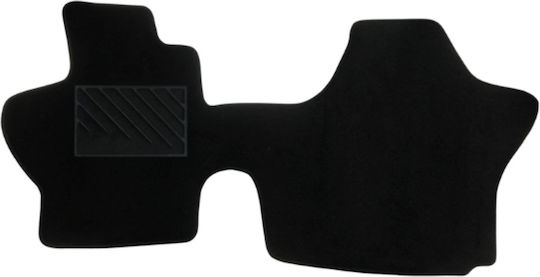 Car Mats Carpet Quality Luxury Black Compatible Hyundai H-1 Professional Model 2007-Present 1 Piece
