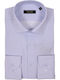 Long Sleeve Cotton Shirt in Regular Fit Light Blue