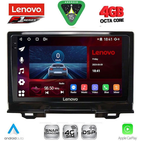 Lenovo Car Audio System for Honda HR-V 2021 (Bluetooth/USB/WiFi/GPS/Apple CarPlay/Android Auto) with 9" Touch Screen