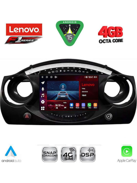 Lenovo Lenovo Auto-Audiosystem für Mini Cooper 2000-2006 mit Touchscreen 9 Zoll Bluetooth USB WiFi GPS Apple CarPlay Android Auto