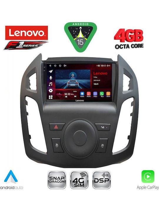 Lenovo Car Audio System for Ford Transit Connect 2013-2018 (Bluetooth/USB/WiFi/GPS/Apple CarPlay/Android Auto) with 9" Touch Screen