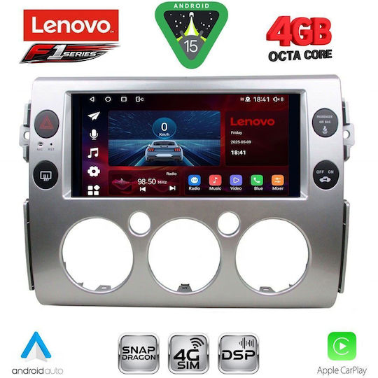 Lenovo Ηχοσύστημα Αυτοκινήτου για Toyota FJ 2007-2013 (Bluetooth/USB/WiFi/GPS/Apple-Carplay/Android-Auto) με Οθόνη Αφής 9"