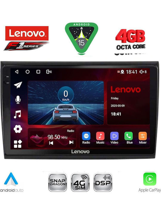 Lenovo Car Audio System for Fiat Bravo 2007-2019 Bluetooth USB WiFi GPS Apple CarPlay Android Auto with 9" Touch Screen