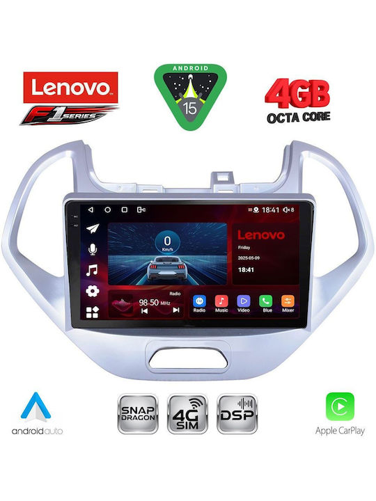 Lenovo Car Audio System for Ford Ka 2017 (Bluetooth/USB/WiFi/GPS/Apple CarPlay/Android Auto) with 9" Touch Screen
