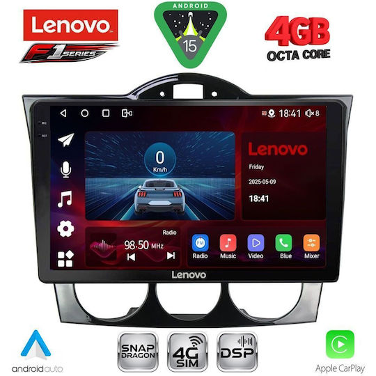 Lenovo Ηχοσύστημα Αυτοκινήτου για Mazda RX-8 2001-2008 (Bluetooth/USB/WiFi/GPS/Apple-Carplay/Android-Auto) με Οθόνη Αφής 9"