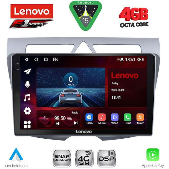 Lenovo Ηχοσύστημα Αυτοκινήτου για Kia Picanto 2008-2011 (Bluetooth/USB/WiFi/GPS/Apple-Carplay/Android-Auto) με Οθόνη Αφής 9"