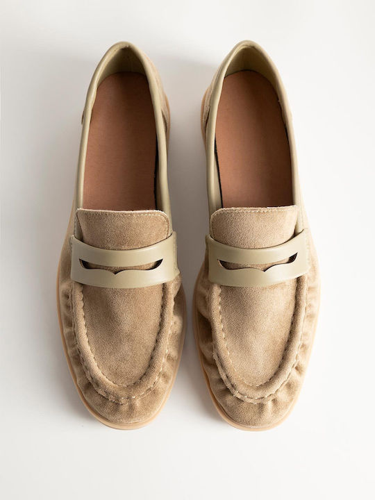 Mocasini Dama Loafers în Culoare Verde A26-310-9733-LADI