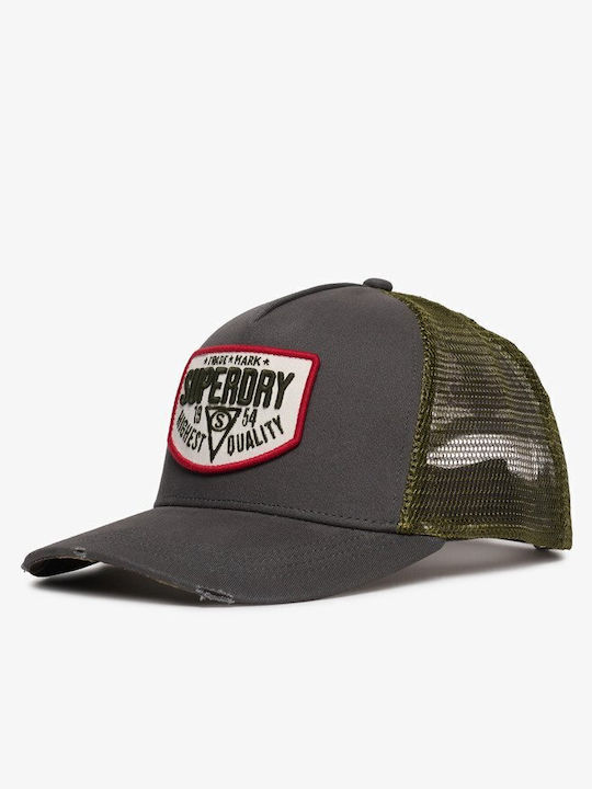 Superdry Mesh Trucker Cap Flint Stone Blue Grey...