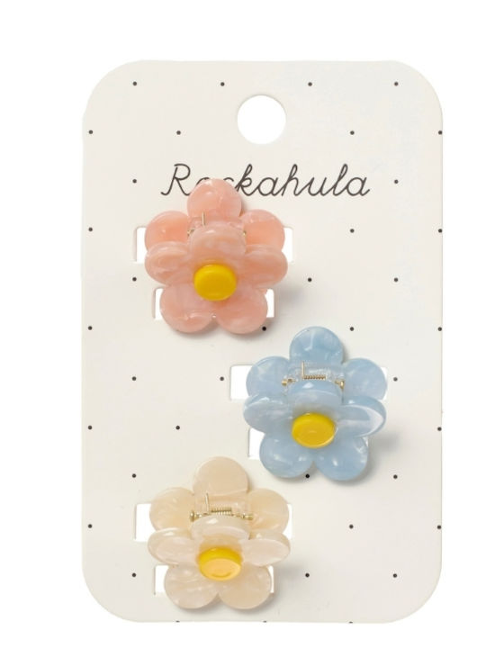 Rockahula Set Kids Hair Clips with Flower Hair Clip 3 Pieces