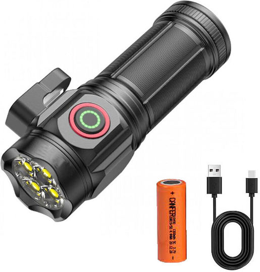 Wiederaufladbarer LED Taschenlampe mit Maximaler Helligkeit 3000 Lumen Mini
