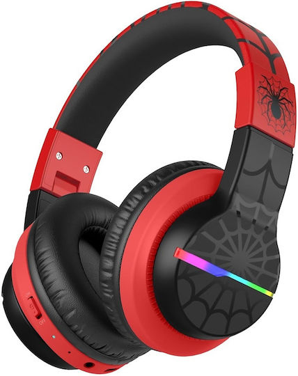 iClever BTH12 Căști Over Ear de Copii Wireless / cu Fir cu 85 de Ore Autonomie și Încărcare Rapidă Roșii