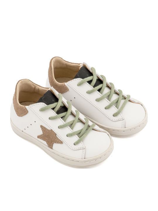 Babywalker Christening Sneakers White Beige Mint