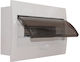 Distribution Box Flush Mounting Metal Base 24 Way