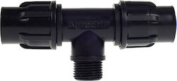 T Shaped Connector Male Lock Agrodrip Ø20 X 3/4'' X Ø20 11-1574-10 T Shaped Connector Male Lock Agrodrip Ø20 X 3/4'' X Ø20 11-1574-10