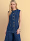 Blue Women's Vest