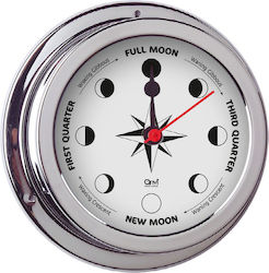 Nautical Clock Polished Chrome Plated Brass