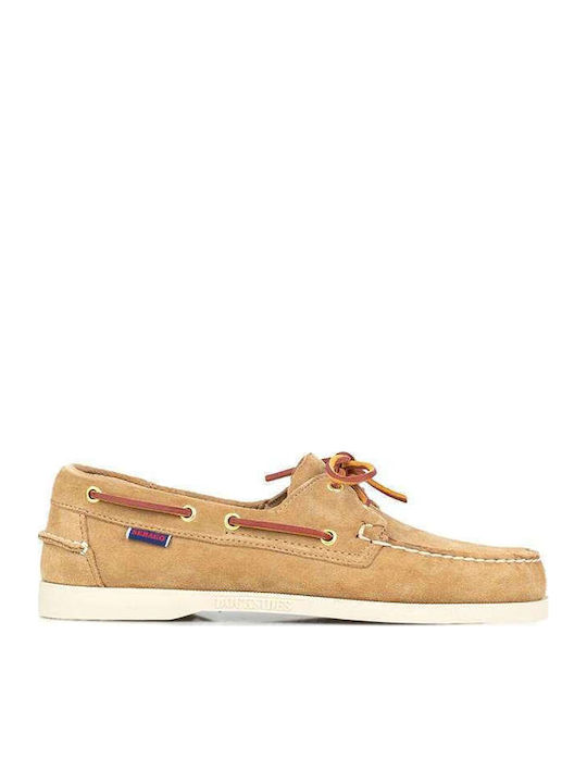 Sebago Docksides Leather Men's Boat Shoes in Be...