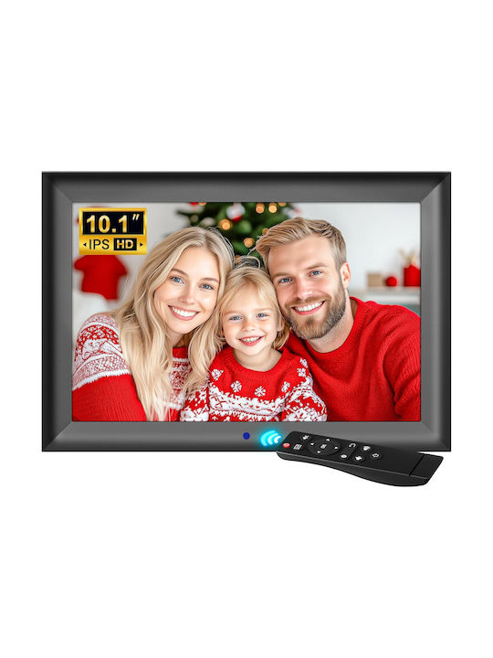 Ramă Foto Digitală 10.1 Inch Ips 1280 X 800 Fără Wifi Telecomandă Suportă Usb 128 Gb Card Sd Rotire Automată Foto Muzică Player Video