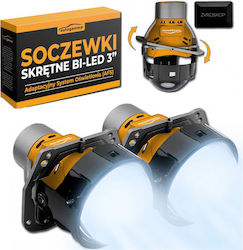 Προτζέκτορες Φαναριών Bi-led Retrofit 3.0" Afs Max 60w 70w 2 Τεμάχια Universal Cαrνεr Lιgητ Ραrτs