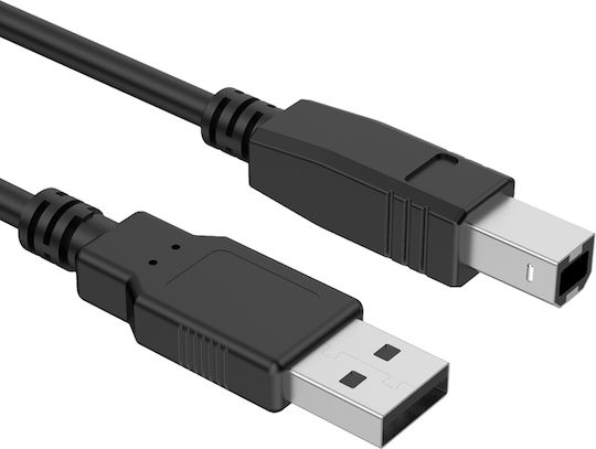 Force Power Cablu Usb-b La Usb-a 2.0 Pentru Imprimantă 3m Negru