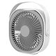 Mini Ventilator De Birou USB Alista Home Rotire 360 De Grade 3 Viteze 1500 Ma 13.5 X 12.8 Alb