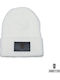 Beanie Unisex Σκούφος Πλεκτός σε Λευκό χρώμα