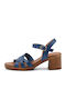 Damen Sandalen Blau