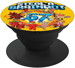 Steal A Brainrot 67 Roblox Style Phone Holders Stand Black Handheld Phone Support Base