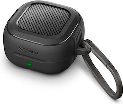 Spigen Θήκη Σιλικόνης με Γάντζο σε Μαύρο χρώμα για Samsung Galaxy Buds 4 / 4 Pro Spigen Θήκη Σιλικόνης με Γάντζο σε Μαύρο χρώμα για Samsung Galaxy Buds 4 / 4 Pro