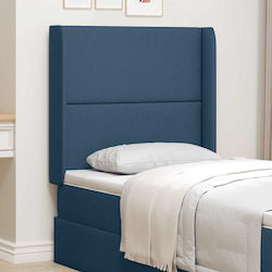 vidaXL Fabric Bed Headboard Blue 80cm