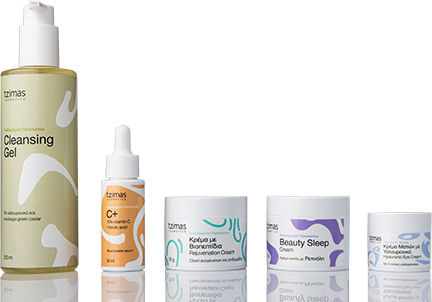 Tzimas Cosmetics Total Skin Care Set for Anti-ageing Moisturizing & Brightening 5 Pieces
