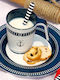 Marine Business White Porcelain Dinnerware Set 24pcs