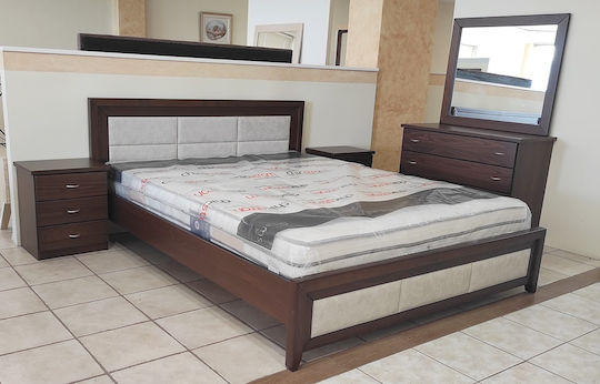 Set De Mobilier Pentru Dormitor Nuc 160x200cm 5 Bucăți