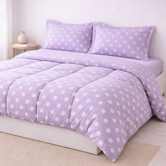 My Home Luxury Paturi & Cuverturi Pat Set Super King Lila 230x250cm 3 Bucăți My Home Luxury Paturi & Cuverturi Pat Set Super King Lila 230x250cm 3 Bucăți