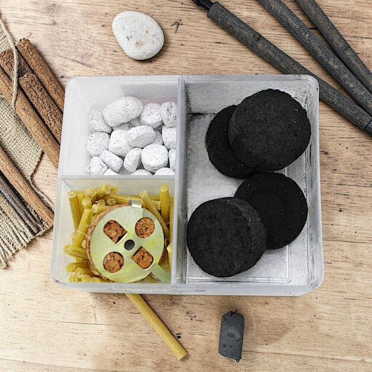 Set Case 3-Seat Coals Incense Wicks 2ek25