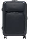 Emporio Armani Black Travel Suitcase With 4 Wheels