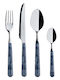 Marine Business Living Cutlery Set Stainless Steel Copper 24 Pieces