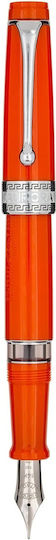 Aurora Optima Füllfederhalter Extra Fein Orange mit Orange Tintenfarbe