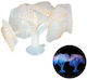 Phosphorescent Silicone Coral Aquarium Decoration Orange
