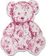 Wooden Craft Decoration Bear Element K1016 8cm Pink