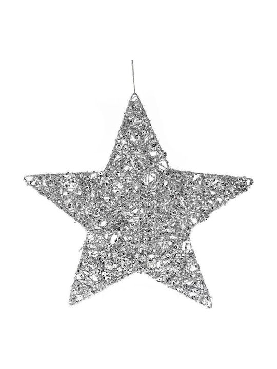 Iliadis Weihnachtliche Deko-Sterne Kunststoff Silber